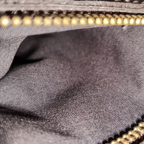 Vera Pelle Firenze Brown Leather double zipper Shoulderbag/ Tote - Picture 4 of 15